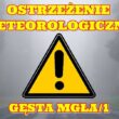 ⚠️🌫Ostrzeżenie meteorologiczne (23.10.2024) -Gęsta mgła🌫⚠️