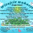 🌞 Wakacje… znowu są wakacje! 🌞